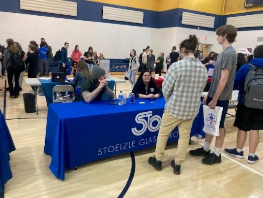 Students at a Career Fair