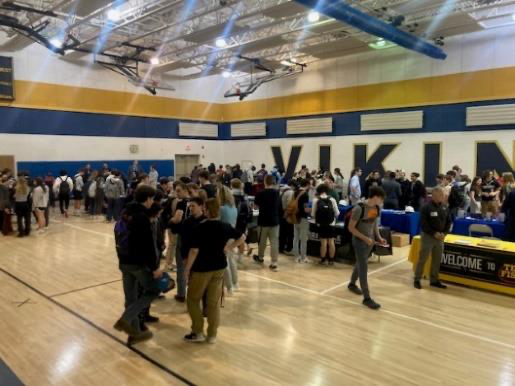 Students at a Career Fair